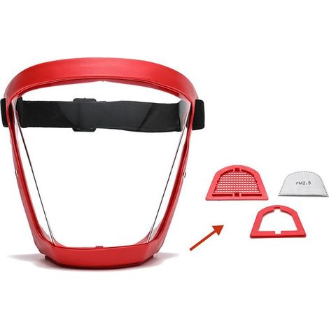 Écran Facial, Écran Facial Complet De Protection Transparent, Écrans Faciaux Transparents, Protection des Yeux, Sécurité De Protection Personnelle À Couverture Complète (1/4)
