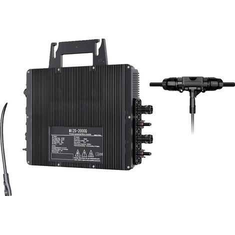 Onduleur solaire, WiFi intégré, haute efficacité, Inverter 2000W, AC230V, DC26-60V (1/2)