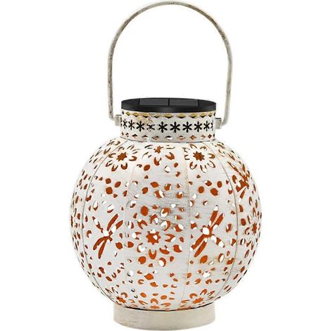 Lanterne solaire décorative en forme de libellule, lampe de projection extérieure ajourée pour jardin, terrasse et allée. Installation facile. (1/5)