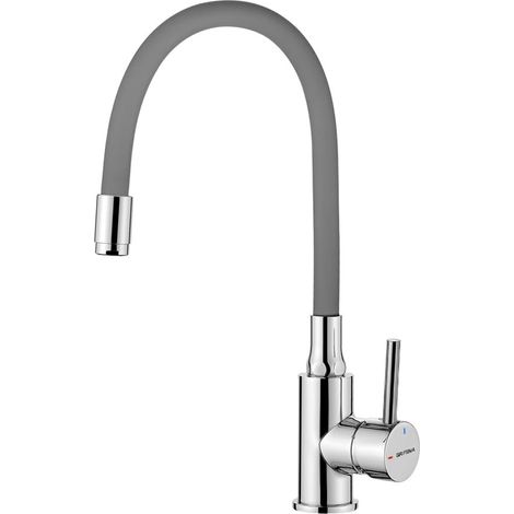 Robinet Mitigeur Cuisine Flexible,Chaud et Froid, Aérateur Intégré (1/5)