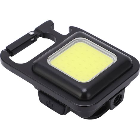 Lampe de poche mini 500lm, éclairage portatif, recharge USB, poignée pliable 180°, aimantée, porte-clés, pour pêche et randonnée (1/5)