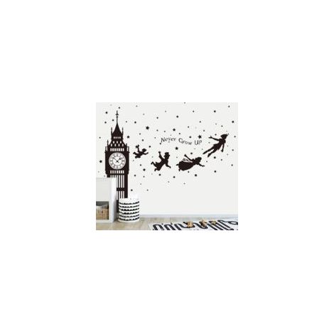 Peter Pan Stern-Wandtattoo, Big Ben Feen-Wandtattoo, A-Crezuo