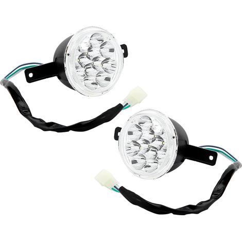 Tbest Hochleistungs-LED-Scheinwerfer mit niedrigem Stromverbrauch, links/rechts, für Bull Farm Quad Dirt Bike ATV, 25 Zoll, Material: ABS, 2 Stück.