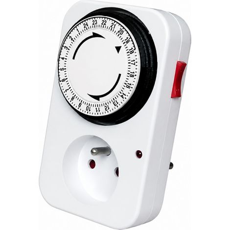Electraline Programmatore Giornaliero Bianco Meccanico Compatto