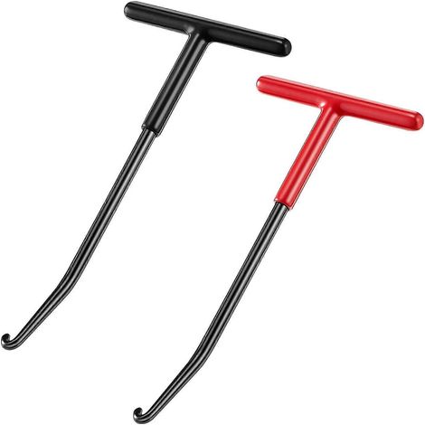 2 Stück Auspuff-Feder-Abzieher-Werkzeug, Motorrad-Auspuff-Federhaken für Dirt Bike (rot + B) (1/5)