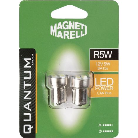 Magneti Marelli R5W coppia di lampadine auto LED 4SMD 12V attacco BA9S (1/3)