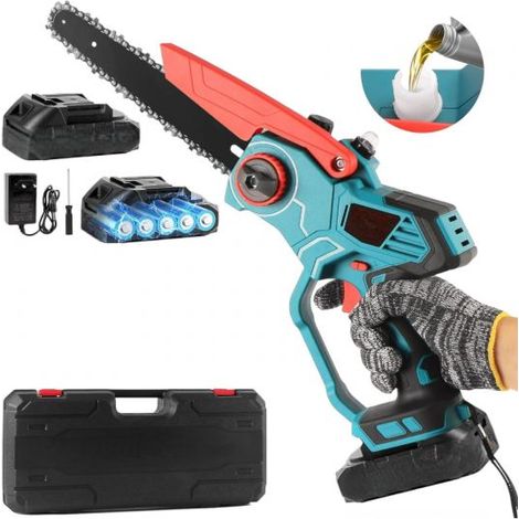 Mini motosega a batteria 88V 8 Pollici lubrificata olio Elettrosega tagliarami (1/5)