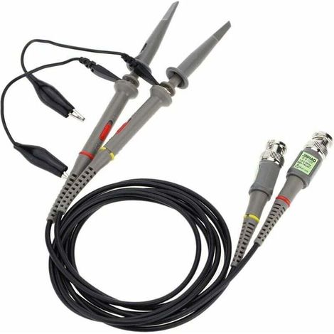 Set de 2PCS P6100 100 MHz Oscilloscope Sonde 10: 1 et 1: 1 Commutable pour Rigol Atten Owon Siglent, (1/5)