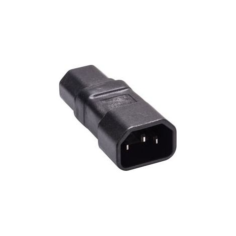 Microconnect PEA1415 cambiador de género para cable C14 C15 Negro