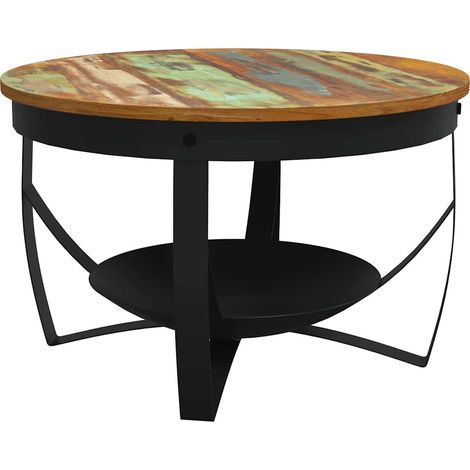 Maison Exclusive - Table basse Ø68x43 cm Bois de récupération massif