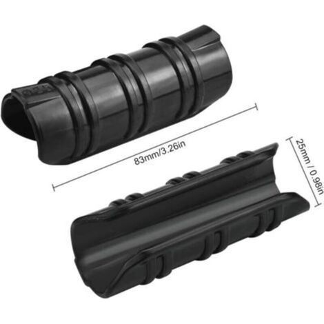 pair Lot de 12 clips de 25 mm pour serre de jardin. Résistants aux hautes températures, ils sont faciles à utiliser pour fixer les bâches, les tubes et les films plastiques. Couleur : noir.
