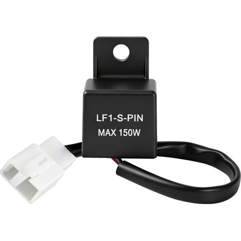 Relais Clignotant LED Moto 12V Centrale Universel 2 Broches LF1-S-PIN Max 150W Indépendant de la Charge Contrôle Fréquence pour et Quad Installation Directe (1/5)