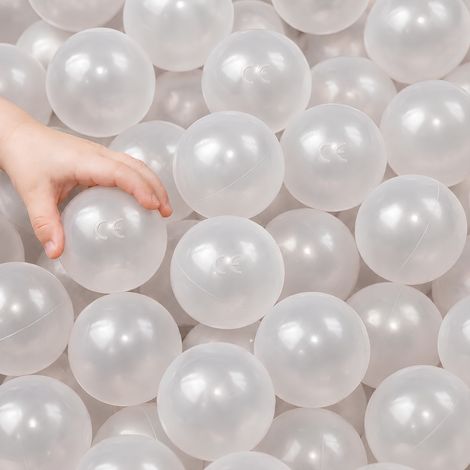 50 Bälle für Bällebad 5,5cm Babybälle Plastikbälle Baby Spielbälle Transparent (1/5)