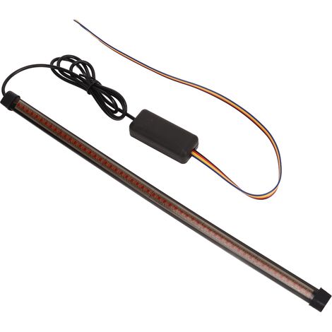 30 cm LED-Streifen, universelles Bremslicht, DC12-15V, hohe Helligkeit, wasserdicht, rot-gelbes Tagfahrlicht, Auto/Motorrad (1/5)