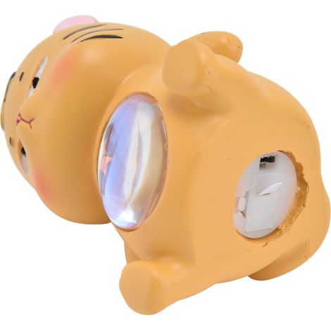 Niedliche, kreative Sonnenuntergangs-Nachtlampe, Sternen-Nachtlichtdekoration für den Nachttisch, Geburtstagsgeschenk fürs Kinderzimmer (mit eingebauter Batterie), niedlicher orangefarbener Tiger. (1/5)