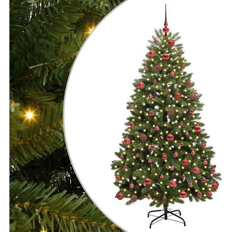 Árbol de Navidad artificial Verde 180 cm PVC y Metal vidaXL
