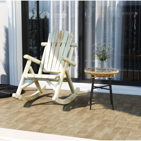 Sillón relax mecedora ergonómica con respaldo alto OKMYHOME (1/3)