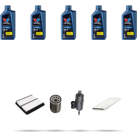 Kit tagliando 4 FILTRI e 5L OLIO compatibile con Honda Accord Coupe VII 1.8i 100kw dal 1998 (1/5)