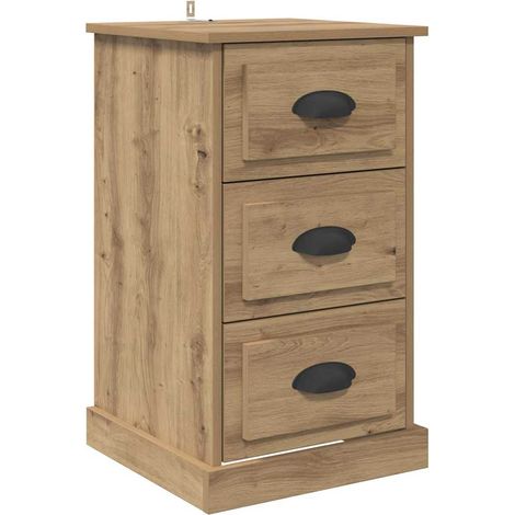 Bedside Cabinet Artisan Oak 39 x 39 x 67.5 cm Engineered Wood vidaXL (1/5)