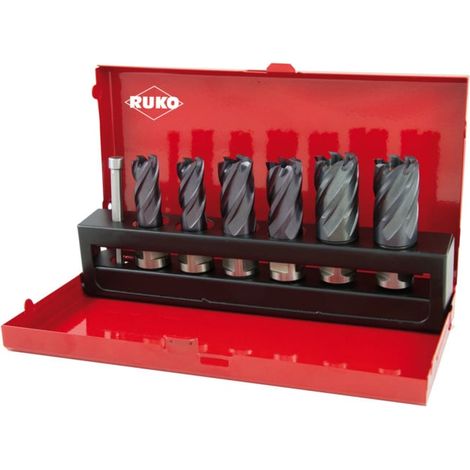 Assortiment de fraises HSS-TiAlN avec attache Weldon (3/4"), en cassette industrielle