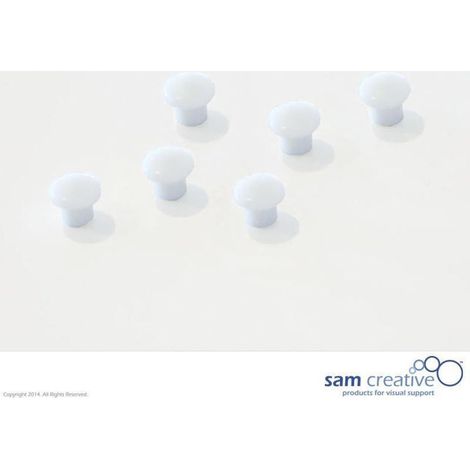 Satz Memo-Magnete 10mm weiß