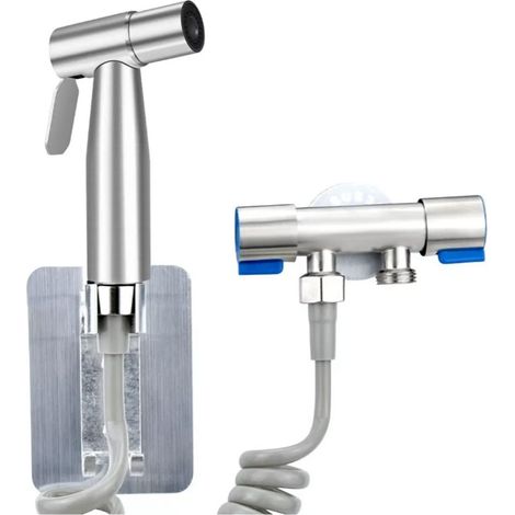 Ensemble de Pulvérisation de Toilette pour Bidet à Main, Kit de Pulvérisation à Main Facile à Nettoyer (1/5)