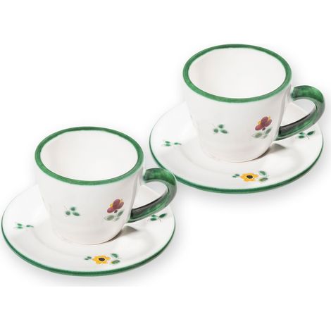 Gmundner Ceramica Fiori sparsi Espresso per 2