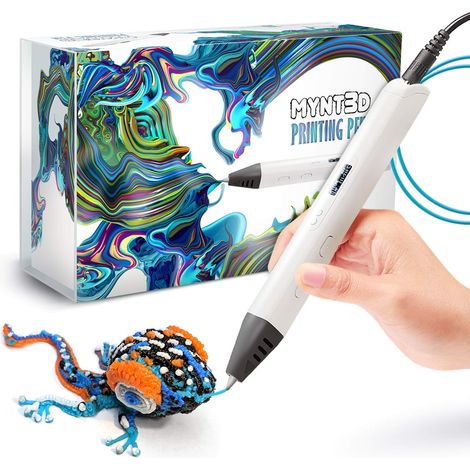 Stylo 3D - Affichage OLED - Régulation Précise de la Température 140 à 230 °C - Débit Réglable - Filaments PLA Inclus - 1 Pièce (1/5)
