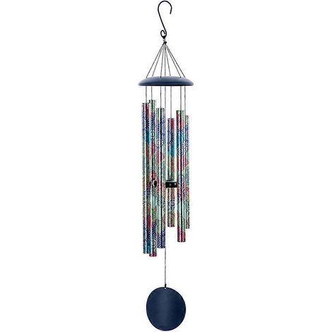 45 Zoll (ca. 114 cm) langes Windspiel aus 6 Metallrohren, ideal für Kapellen und als Dekoration für Haus, Garten und Hinterhof