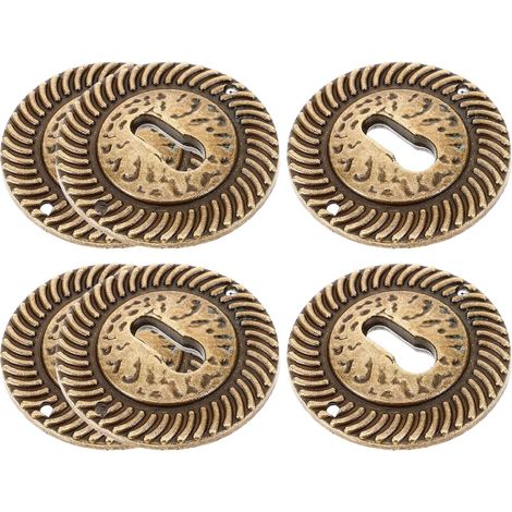 Lot de 6 cache-serrures ronds en alliage zinc, d'inspiration (1/5)
