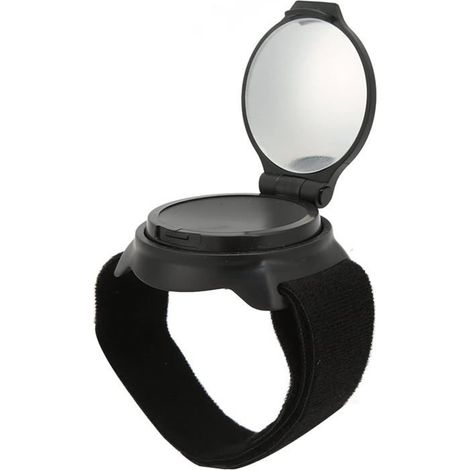 Rétroviseur Vélo Poignet 5 cm Miroir Convexe Nylon Réglable Sécurité Cycliste Accessoire Bras Sangle (1/5)