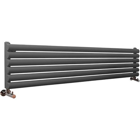 Hudson Reed Vitality – Radiateur Design Horizontal – Anthracite – 35.4 x 178cm