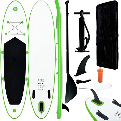 Teenpull – SUP-Board-Set Aufblasbar Grün und Weiß (1/5)