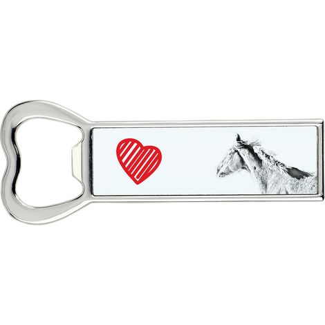 Apribottiglie con cavallo di razza, apribottiglie personalizzato per frigorifero, regalo unico per uomo di Art-Dog (1/5)