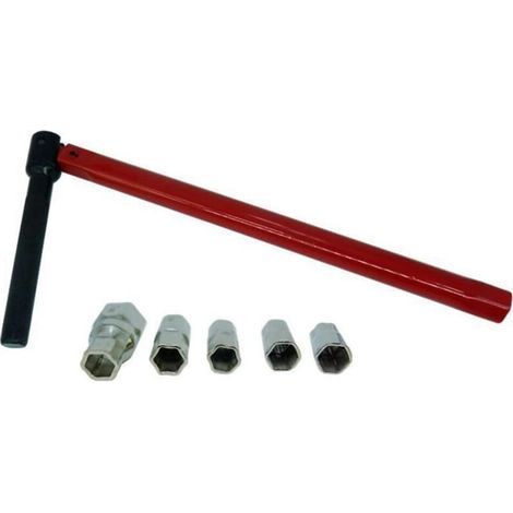Special basin wrench for mixer taps Ø 13mm – 5 sockets Ø 8-12mm – Universal plumbing design – Durable and reusable (1/5)