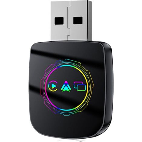 Adaptateur CarPlay sans fil 3 en 1, compatible avec Android Auto, Smart CarPlay, adaptateur CarPlay filaire vers USB sans fil et AirPlay. (1/3)