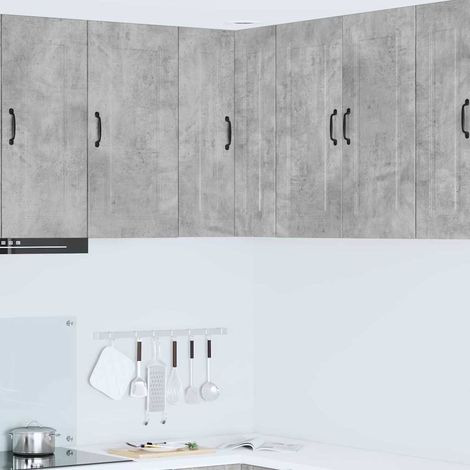 vidaXL Pannello lavastoviglie Kalmar Grigio cemento 57 x 57 x 80 cm