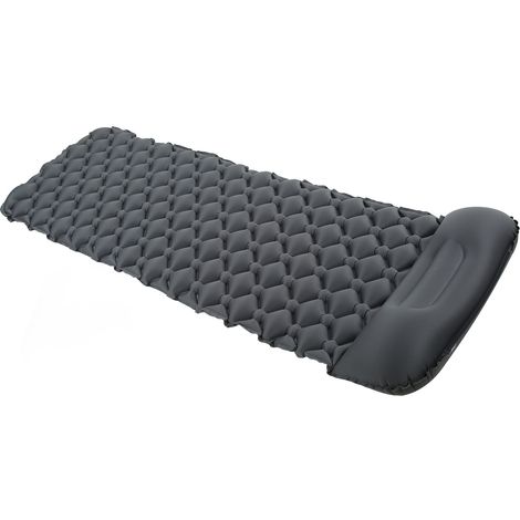 Tapis de sol d'extérieur en TPU, résistant à l'humidité, portable, avec oreiller, idéal pour le camping, la randonnée et les voyages. (1/5)