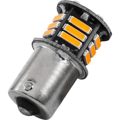 S25 1156 BA15S 7014 21SMD Gelbe LED-Autolampen, Blinker, Abblendlicht, 2er-Pack (1/5)