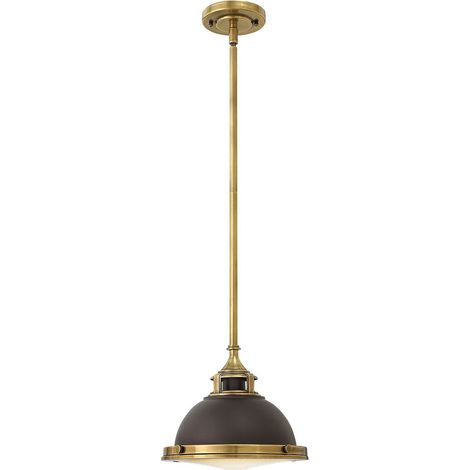 Elstead Amelia Mini luminaire suspendu à 1 lumière Buckeye Bronze (1/4)