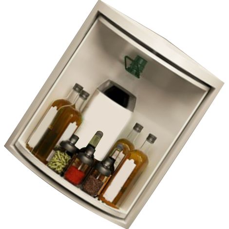 Étagère d'angle pivotante spécifique à la cuisine, angle de 360 degrés, rangement mural pour les épices et les condiments, sans perçage requis.