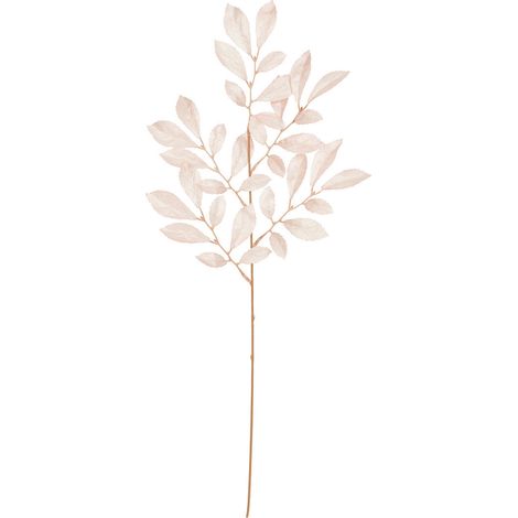 Branche décorative spéciale fêtes Feuille Rose métallisé H 74 cm - Feeric Christmas (1/2)
