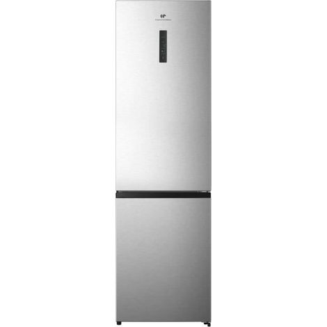 Réfrigérateur congélateur bas - CONTINENTAL EDISON - CEFC336NFIX1 - 336L - Total No Frost - Classe D - L59,5 x H200,4 cm - Silver (1/5)