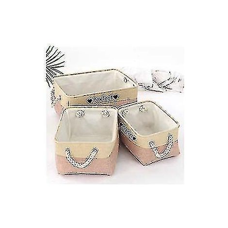 Panier de rangement personnalisé pour jouets et vêtements d'animaux - Nom personnalisé pour chien - Di-S 31 x 21 x 13 cm (1 pièce) - Noir et rose (1/4)