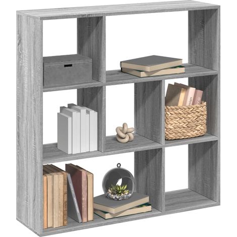 Raumteiler-Bücherregal Grau Sonoma 102x29x103,5 cm