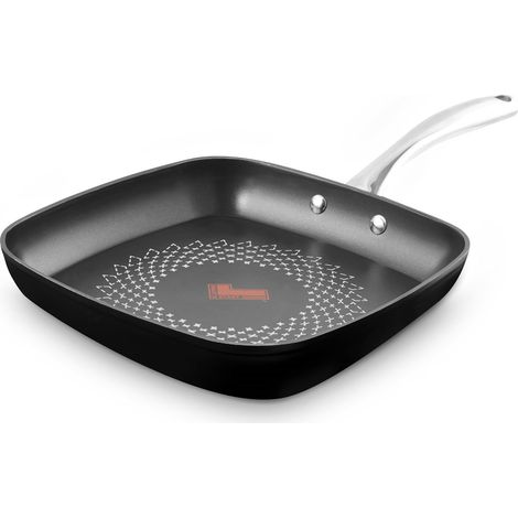Tower SmartStart Ultra Forged 26cm Aluminium Grill Pan with Easy Clean Aeroglide Non-Stick, Induction Compatible, T900307 (1/5)