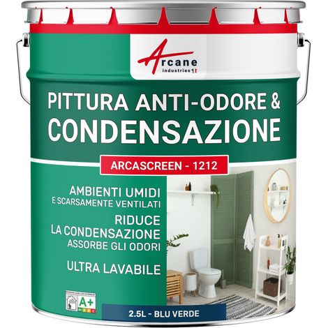 Pittura Termica Anticondensa e Antimuffa per Pareti Umide : ARCASCREEN - 1212 - 2,5 L Blu Verde - RAL 5001 - ARCANE INDUSTRIES