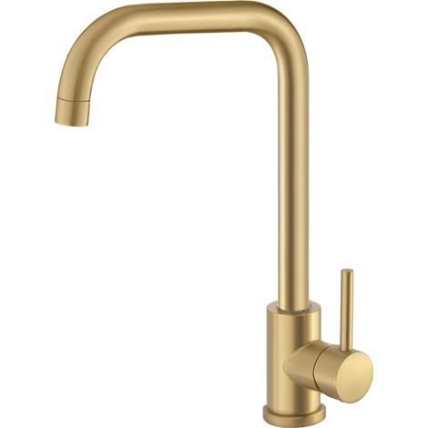 Grifo de cocina oro mate monomando giratorio Záncara de Valaz (1/3)
