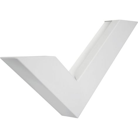 LUMICOM VI99 Applique, LED INTEGRATO, 10W, 4000K, vetro serigrafato, bianco opaco, 46x24cm