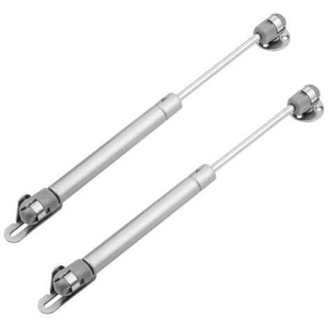 2x Vérin à gaz automatique gris Meuble Hydraulique Ressort Amortisseur Porte Bras Charnière, 60N